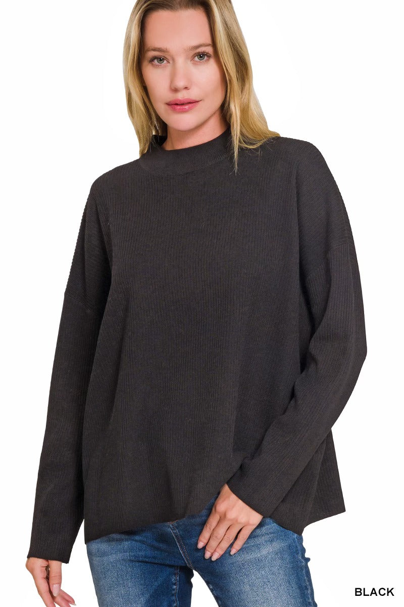 Zenana Drop Shoulder Sweater