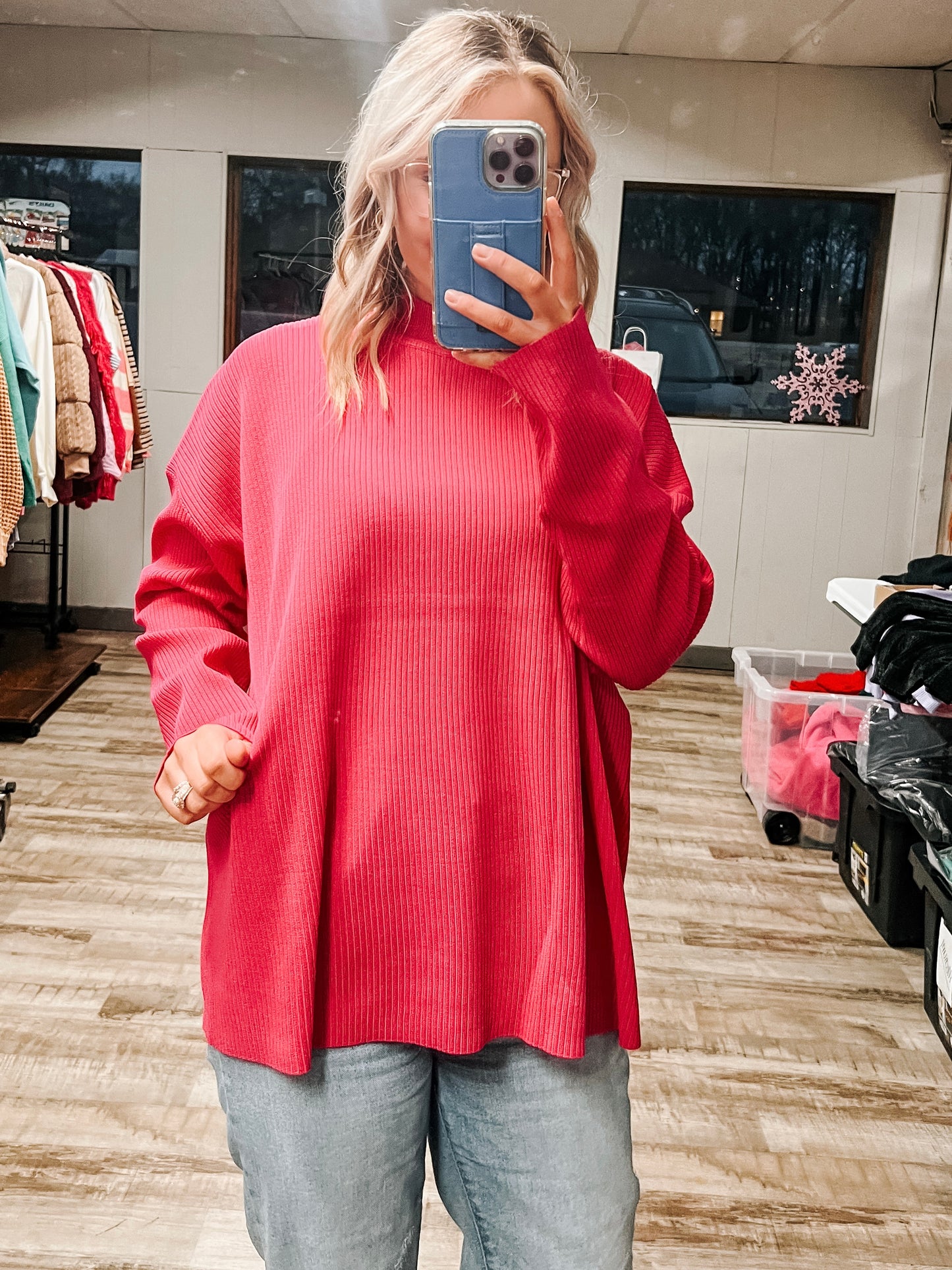 Zenana Drop Shoulder Sweater