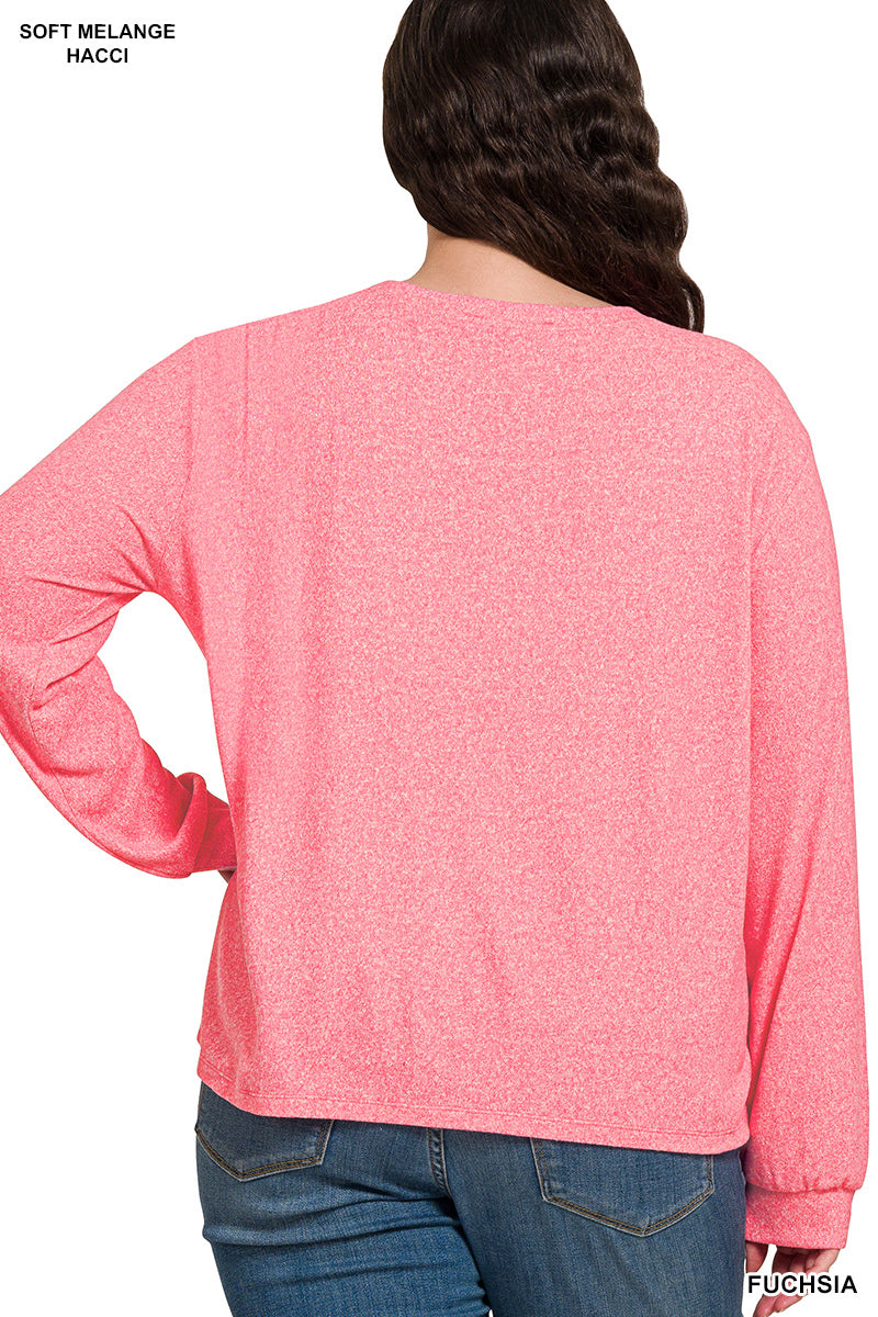 Zenana Curvy Long Sleeve