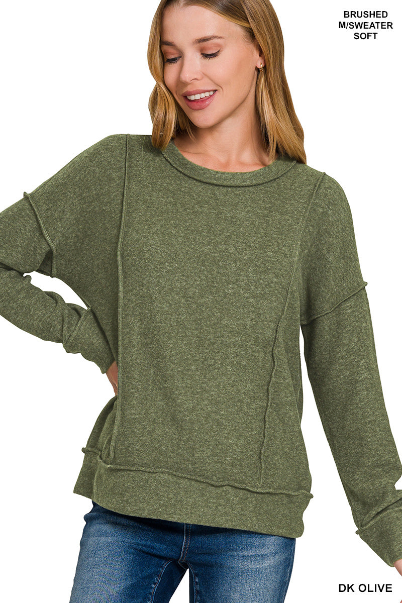 Zenana Drop Shoulder Sweater