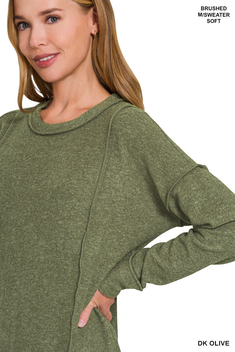 Zenana Drop Shoulder Sweater