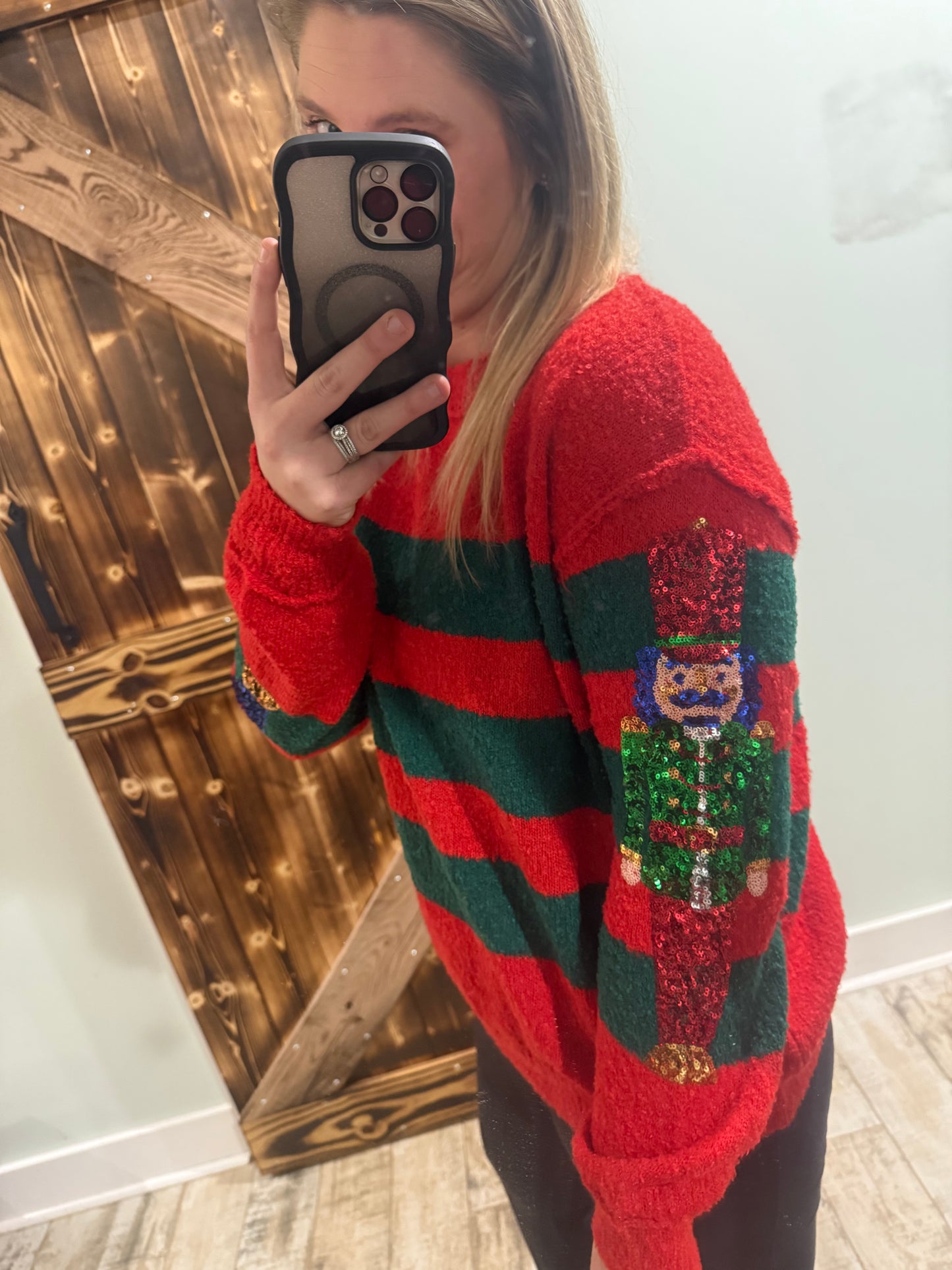 Red Nutcraker Sweater