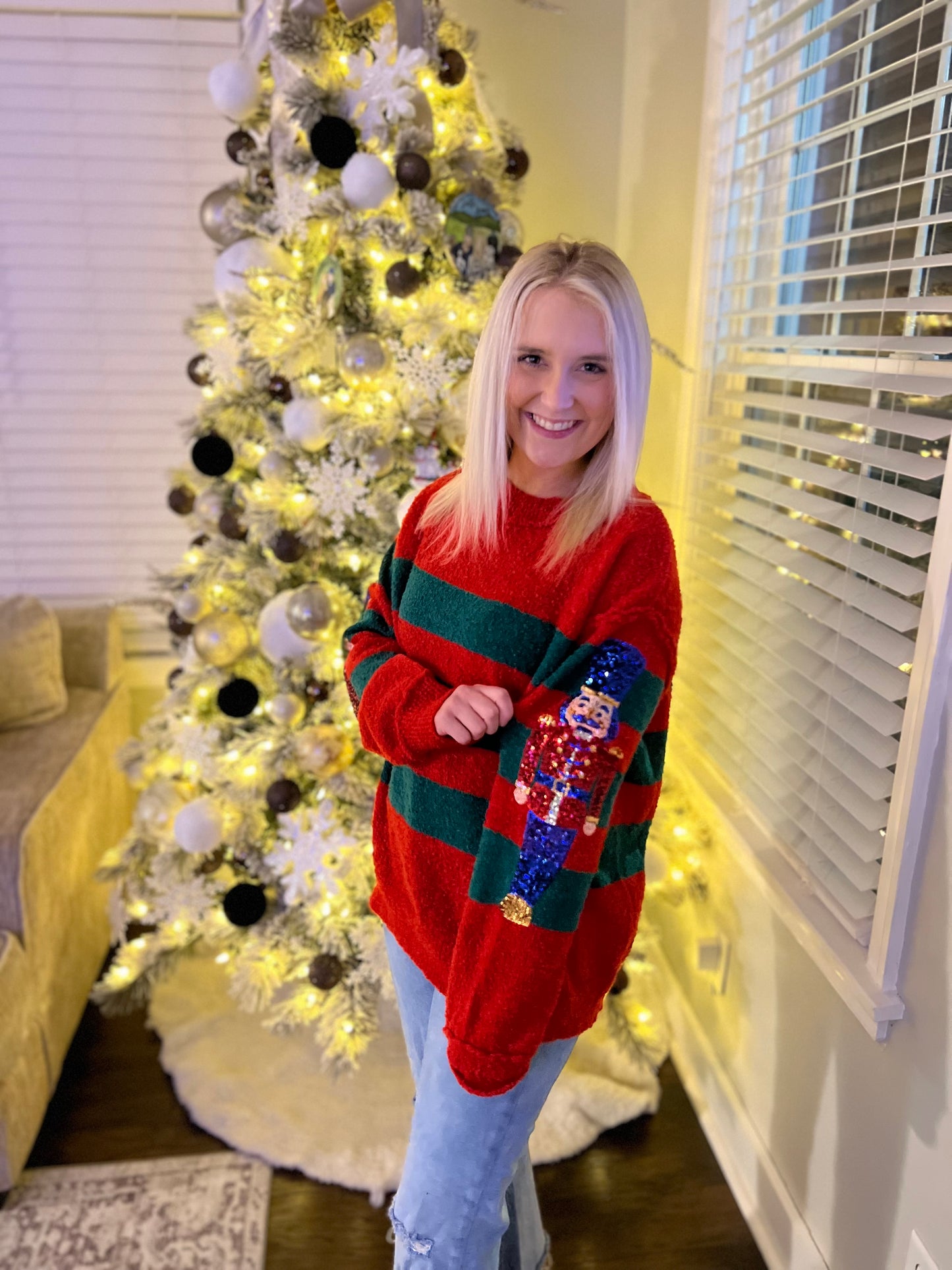 Red Nutcraker Sweater
