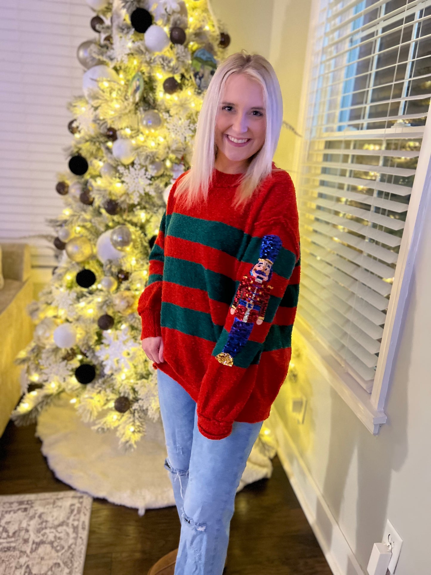 Red Nutcraker Sweater