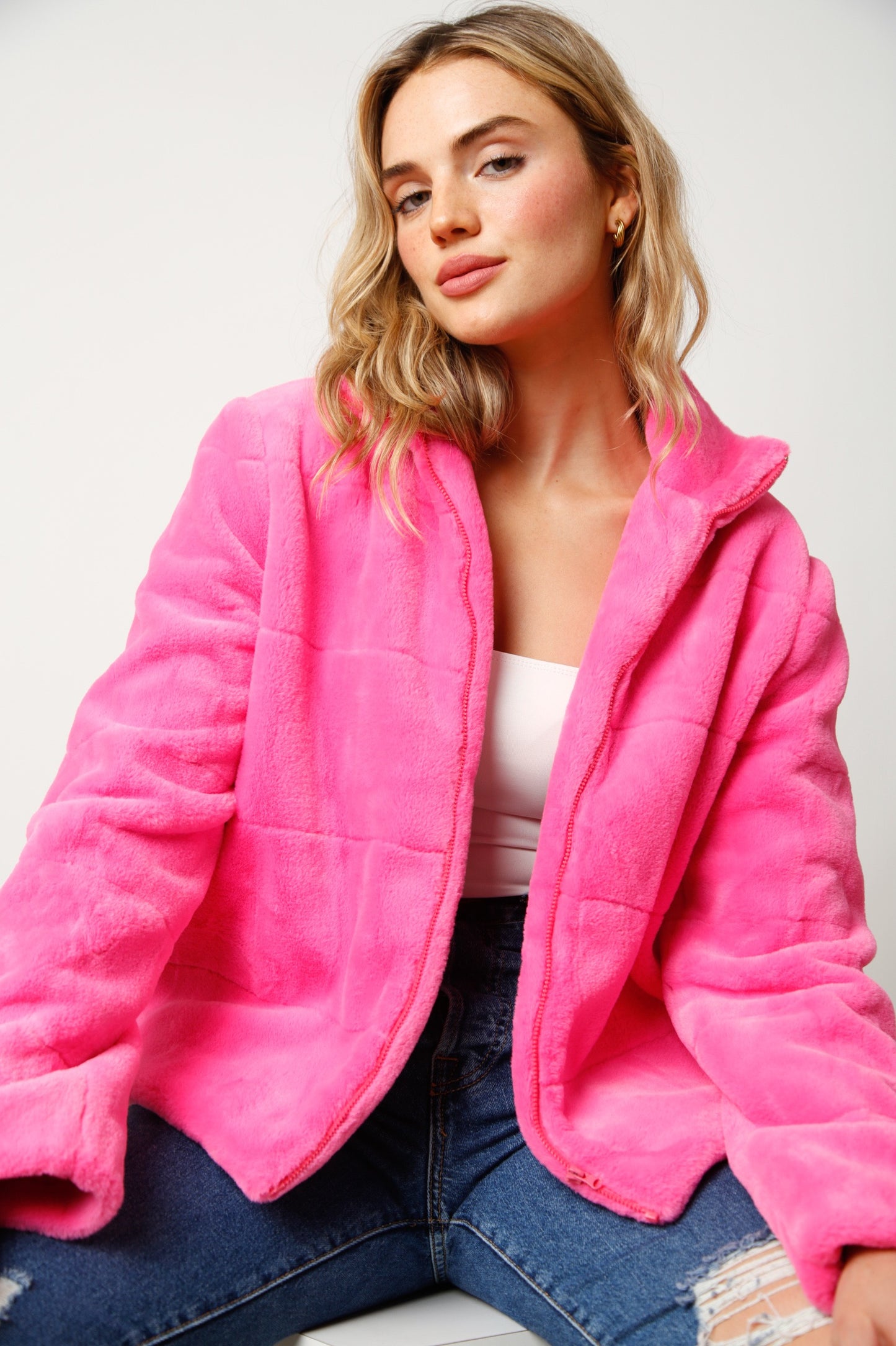 Pink Fleece Jacket