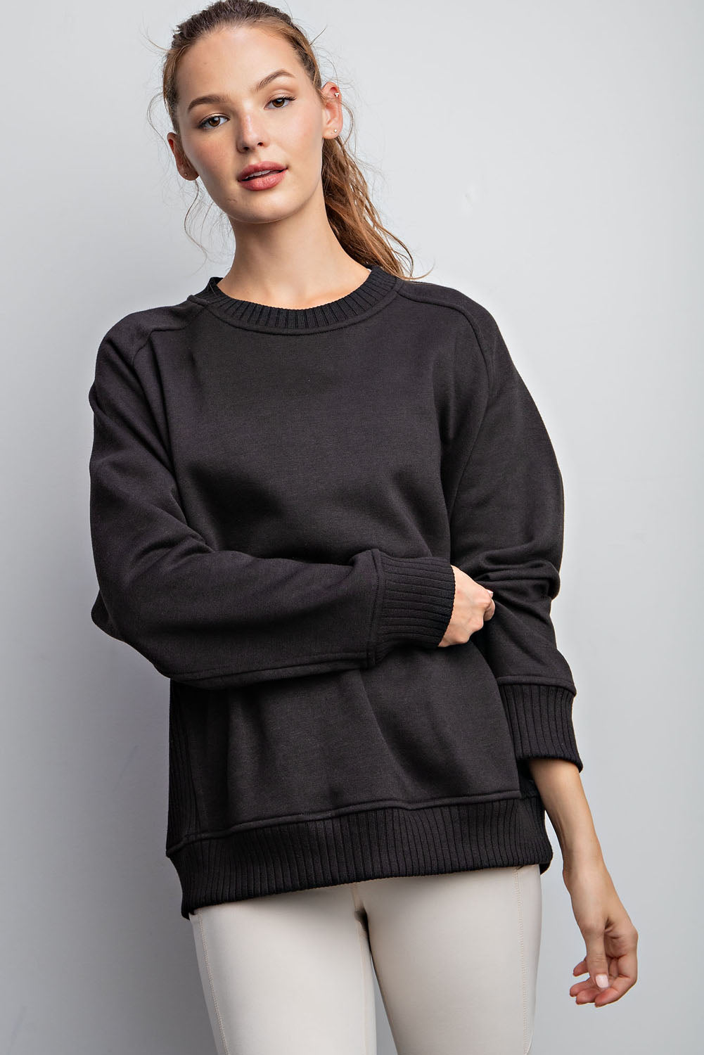 Black French Terry Sweatshirt