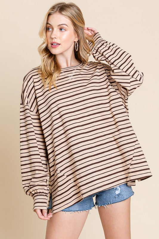 Striped Oversized Sweater