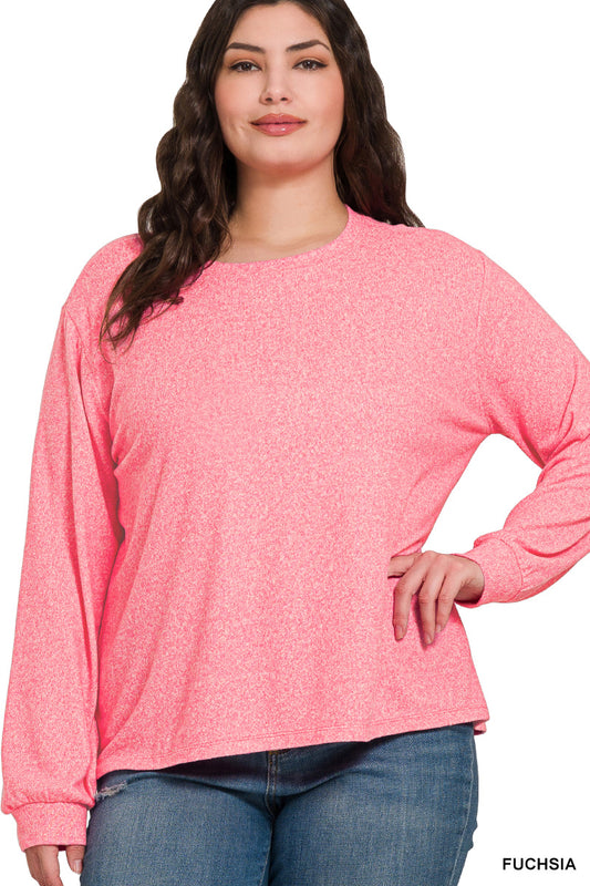Zenana Curvy Long Sleeve