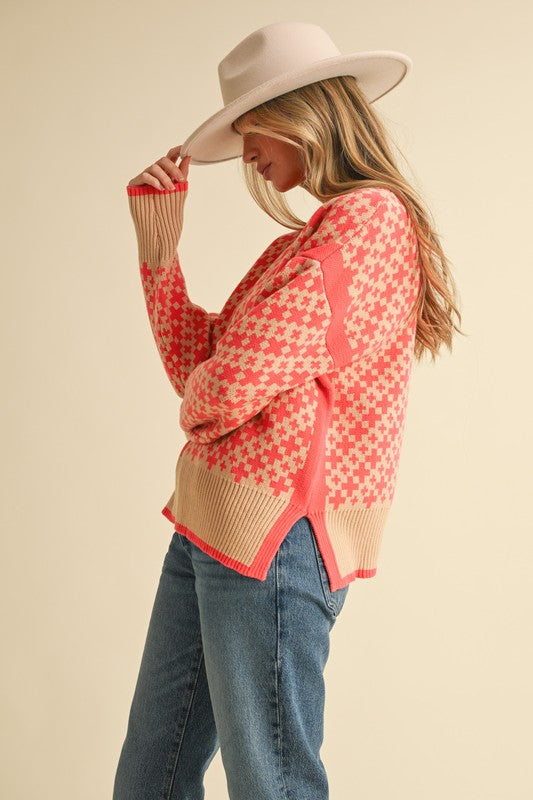 Sweet Coral Sweater