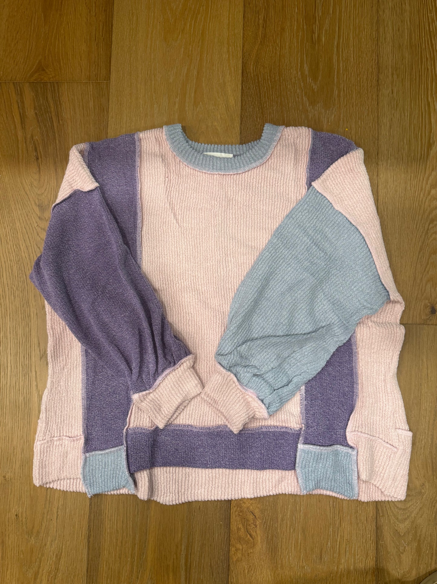 Purple Tri Color Sweater