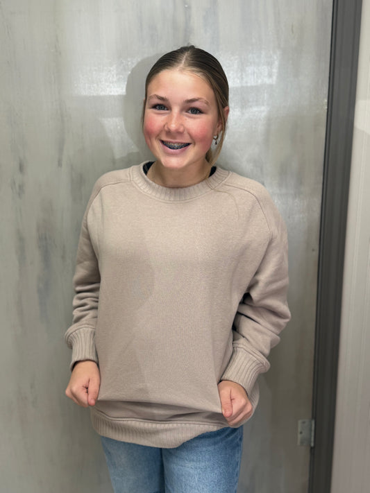 Taupe Rae Mode Sweatshirt