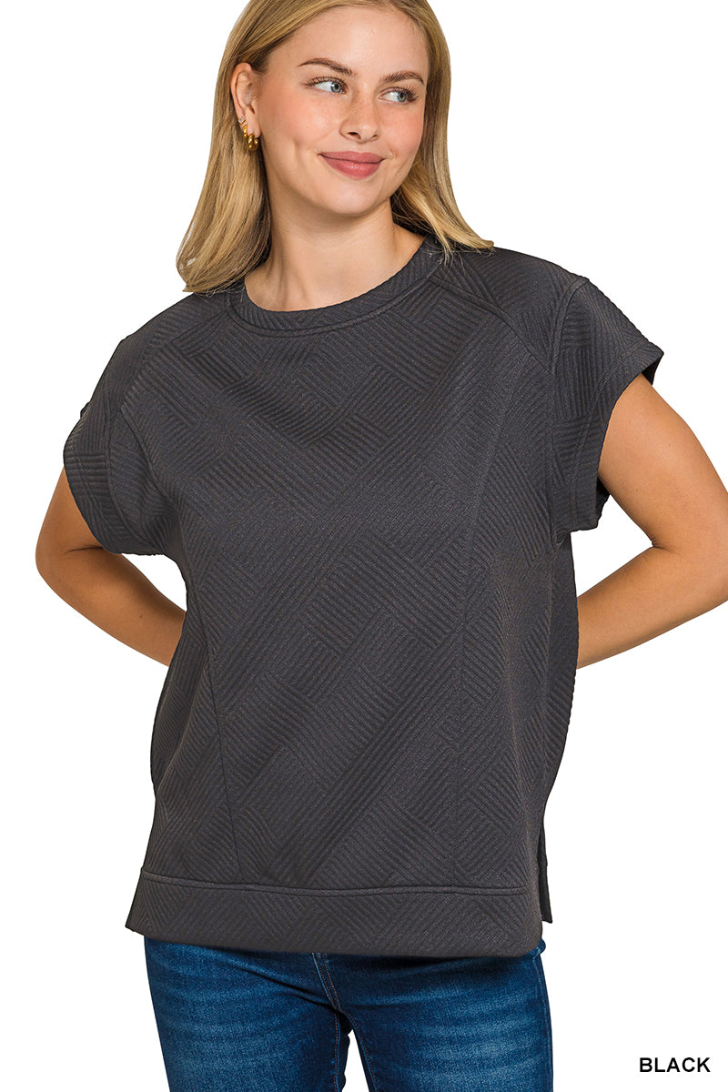 Textured Short Sleeve Shirt