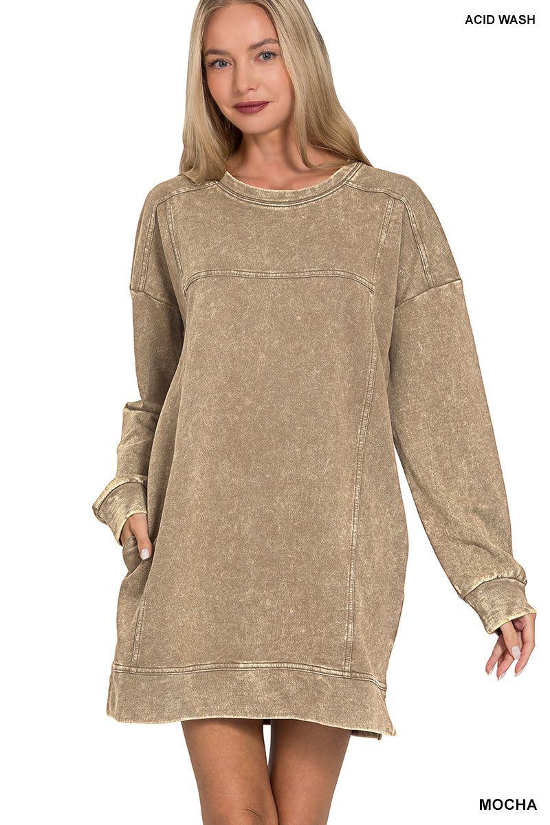 French Terry Dress with Pockets